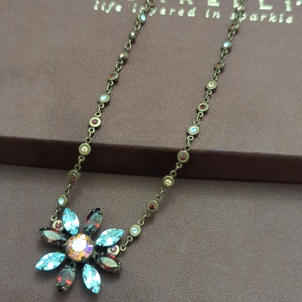 Sorrelli Crystal Flower Necklace